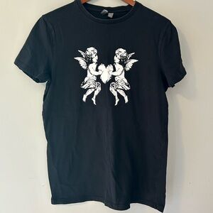 5/$20🎉 ASOS Men’s Graphic Black T-Shirt Tee Cupid Medium